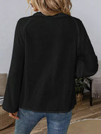 Paisley Notched Balloon Sleeve Blouse (17)