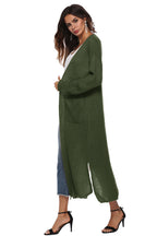 Long Sleeve Open Front Buttoned Cardigan (20)