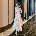 Tie-bow Floral Dress Holiday Midi photo 2