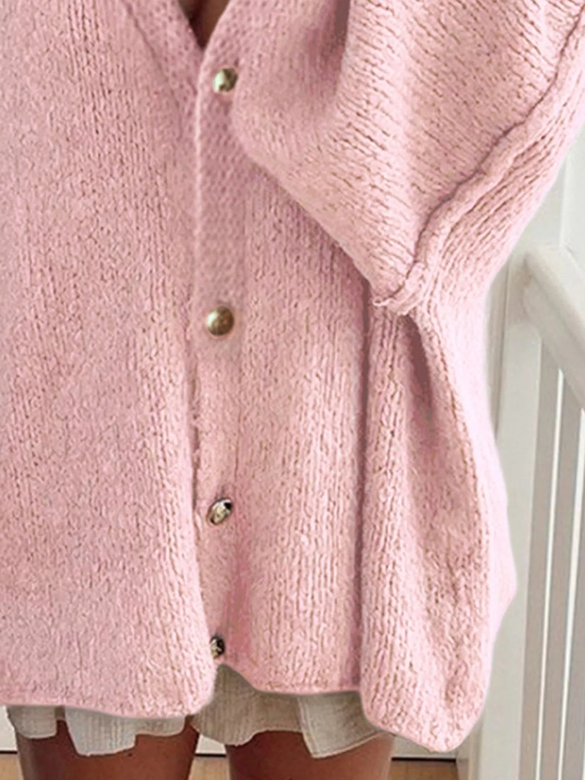 Oversized Knit Button Up Cardigan (3)