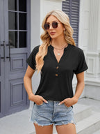 Notched Short Sleeve T-shirt (31)