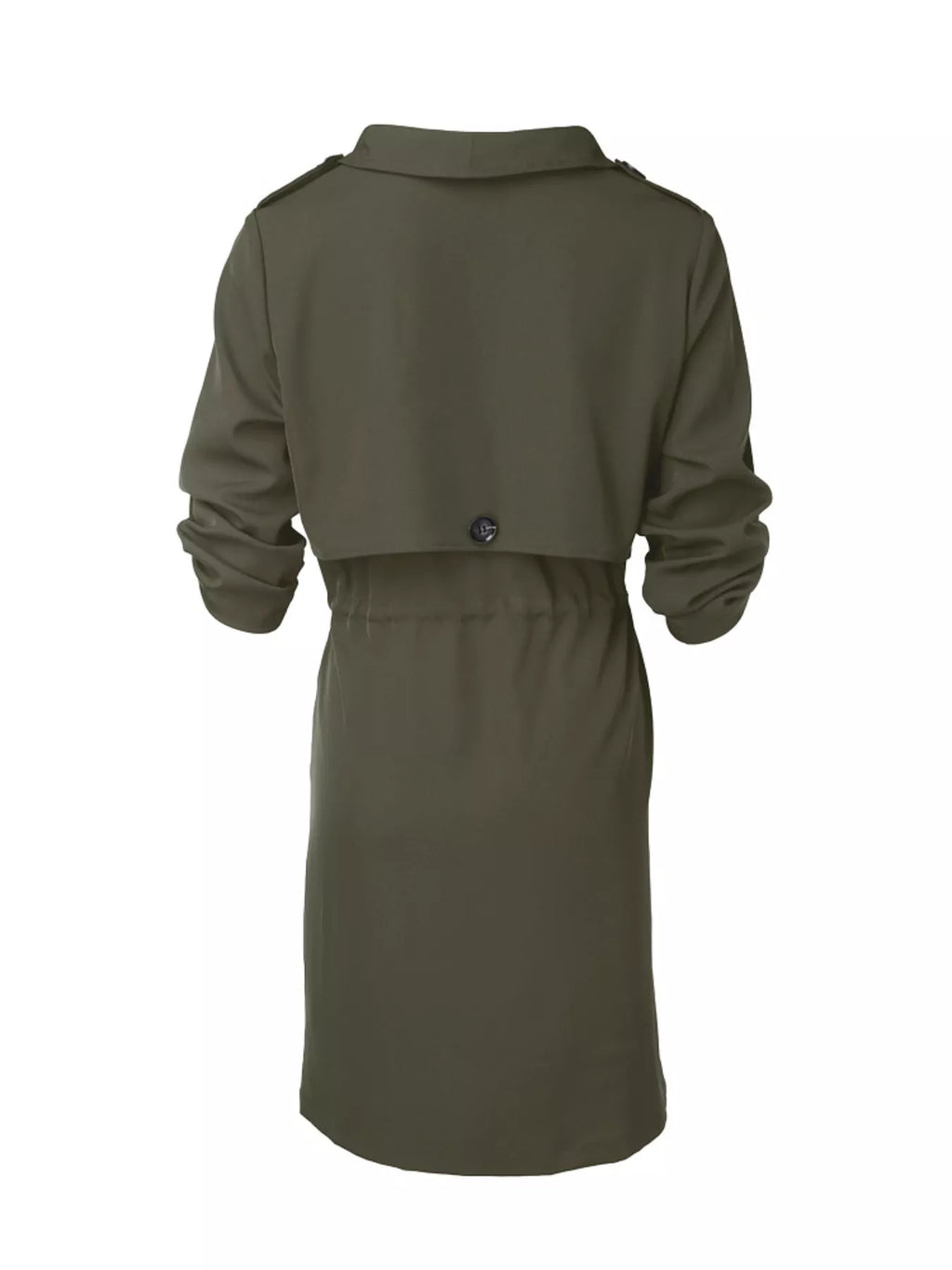 Drape Collar Lightweight Trench Coat (22)