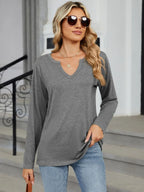 Notched Long Sleeve T-shirt (4)