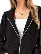 Drawstring Zip Up Dropped Shoulder Hoodie (12)