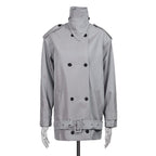Double-breasted Cropped Trench Coat photo 1