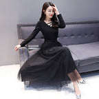 V-neck Black Dress photo 4