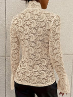 Mock Neck Long Sleeve Lace Top (14)