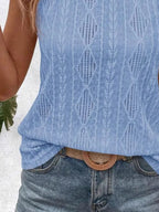 Textured Round Neck Tank (15)