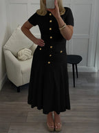 Textured Knit Short Sleeve Dress (2)