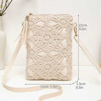 Casual Straw Woven Beach Hollow-out Shoulder Bag photo 2