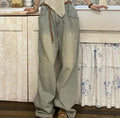 Straight Cylinder Floor Mopping Baggy Jeans variant CJNZ170418401AZ|CJNZ170418402BY|CJNZ170418403CX|CJNZ170418404DW