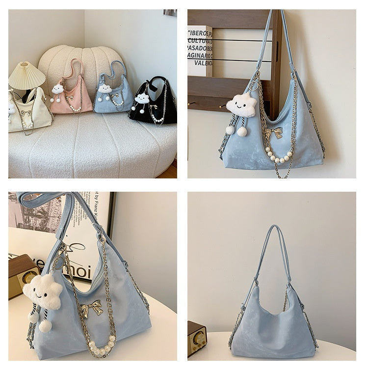Large Capacity Spring Shoulder Bag Texture photo 2