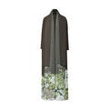 Printed Long Sleeve Scarf Cardigan Dress variant CJLY228221101AZ