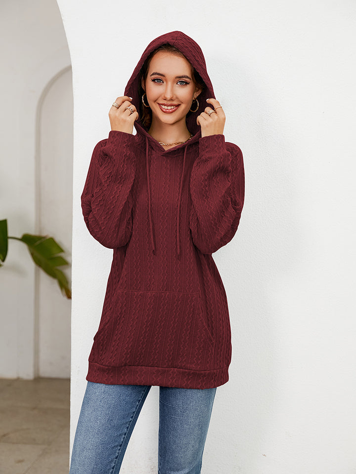 Raglan Sleeve Front Pocket Hoodie (6)