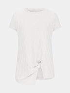 Full Size Round Neck Short Sleeve T-shirt (3)