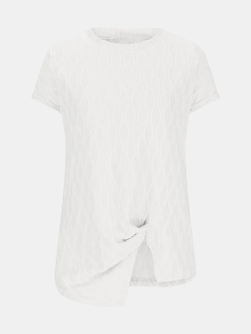 Full Size Round Neck Short Sleeve T-shirt (3)