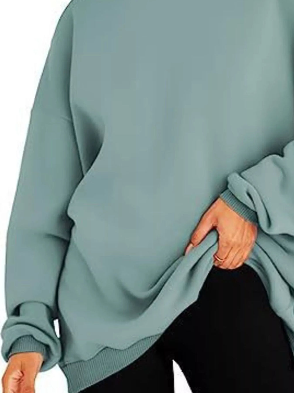 Drop Shoulder Long Sleeve Hoodie (18)