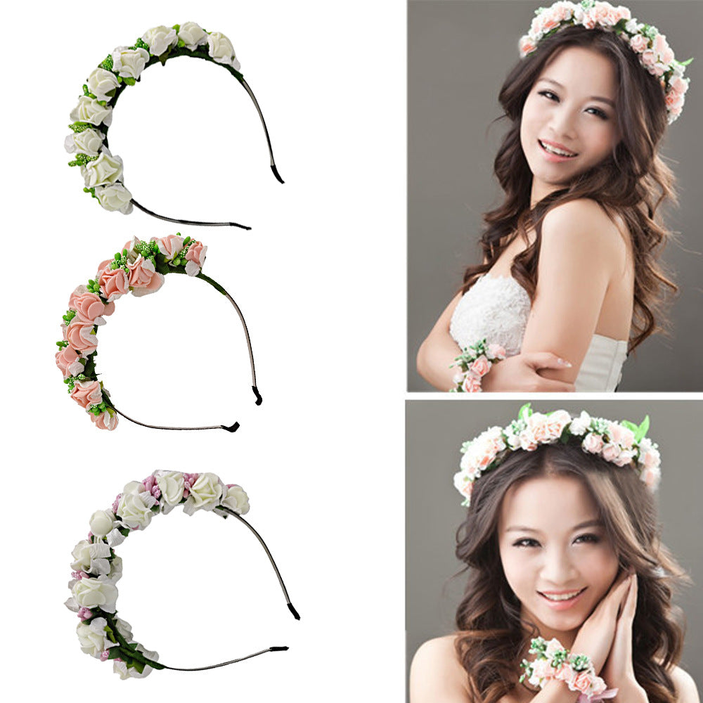 Bridal Headband Wreath Headdress Wedding Accessories photo 2