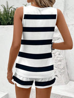 Striped Tank Top Shorts Set (12)