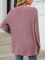 Ribbed Button-up Cardigan (32)