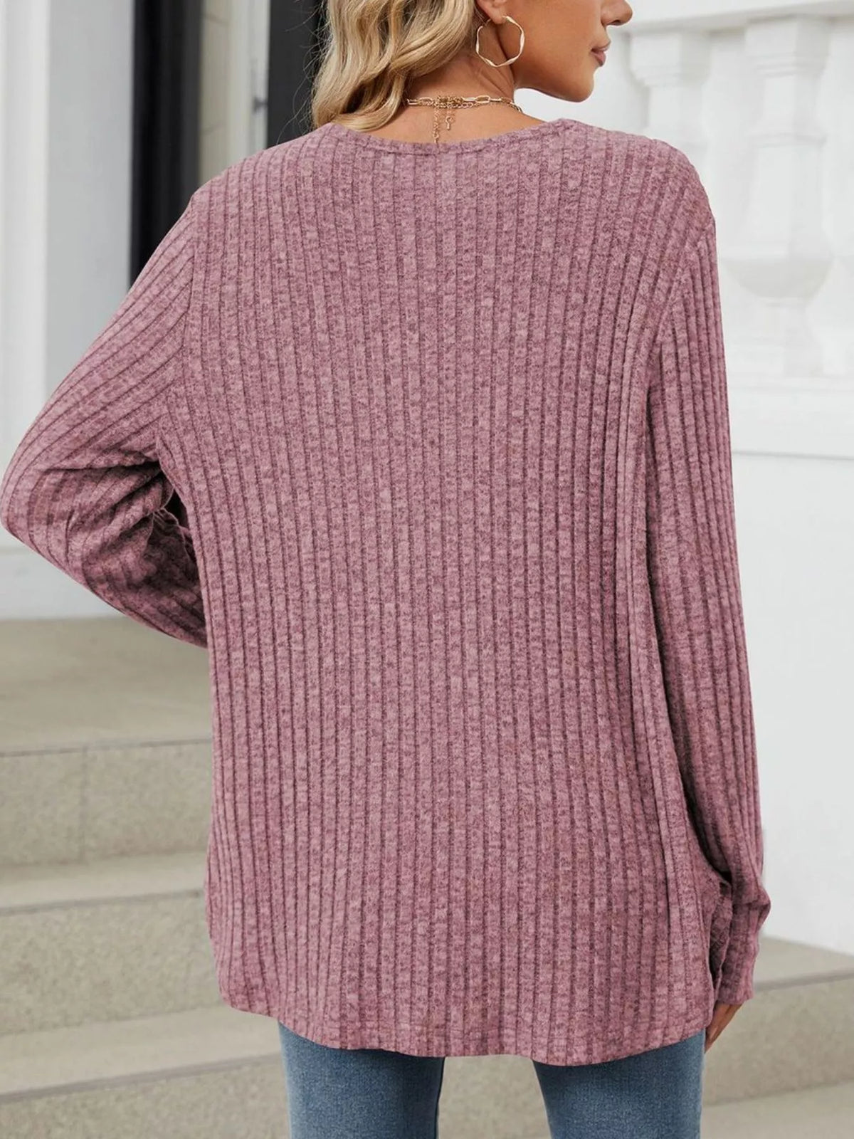 Ribbed Button-up Cardigan (32)