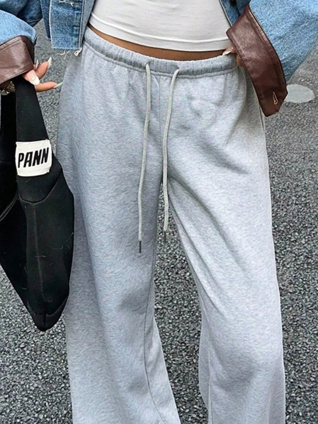 Wide Leg Drawstring Sweatpants (3)