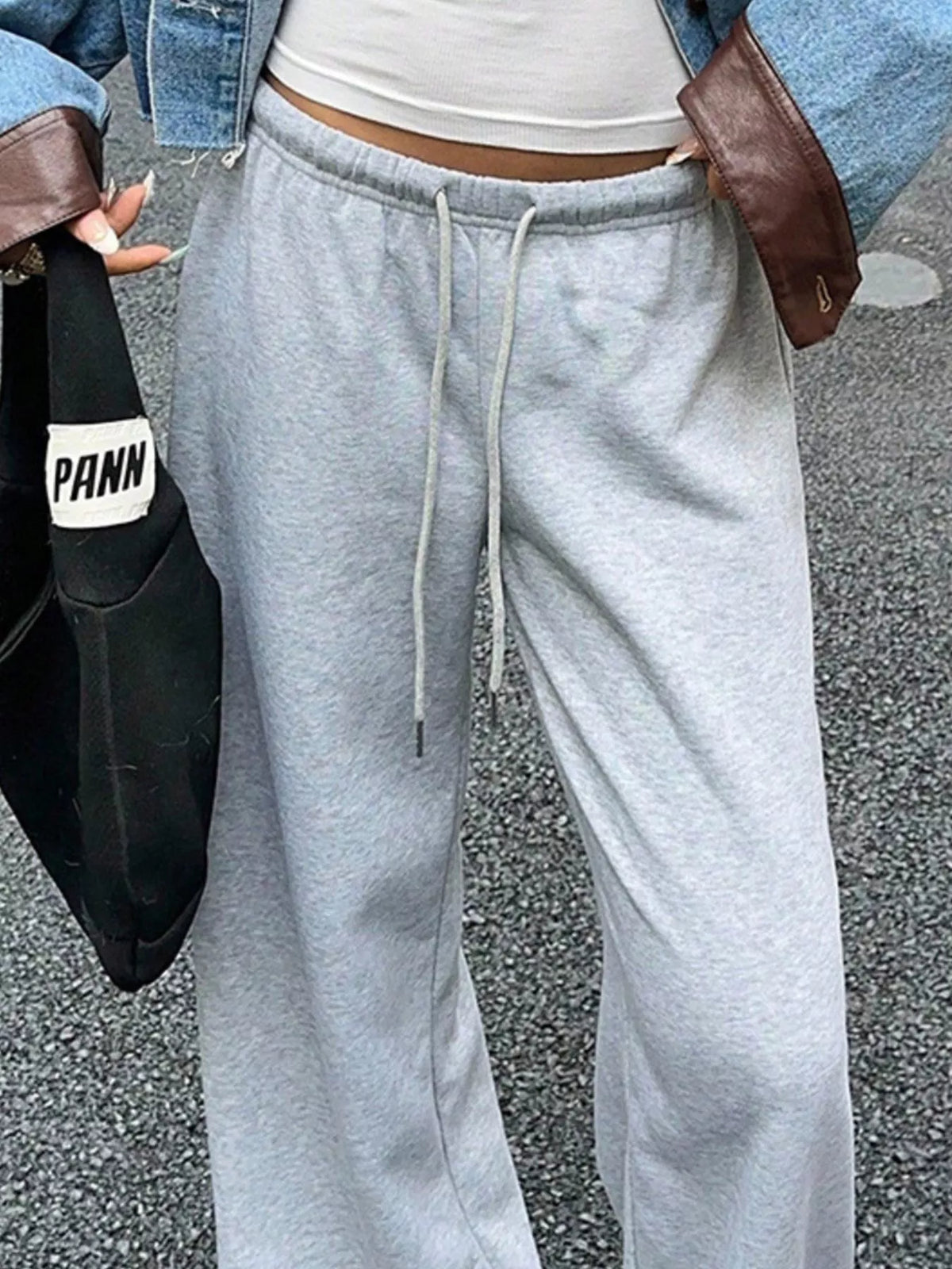 Wide Leg Drawstring Sweatpants (3)