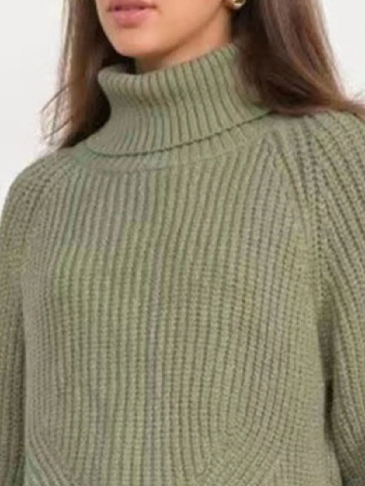 Turtleneck Long Sleeve Sweater (3)