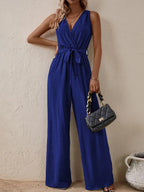 Tied Surplice Sleeveless Wide Leg Jumpsuit (19)