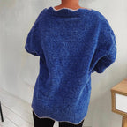 V-neck Drop Shoulder Long Sleeve Sweater (11)