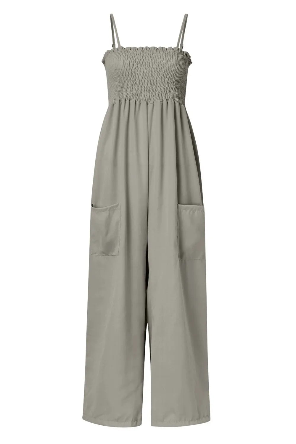 Smocked Spaghetti Strap Wide Leg Jumpsuit (11)