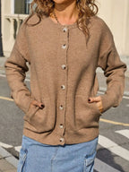 Casual Button-down Knit Cardigan (9)