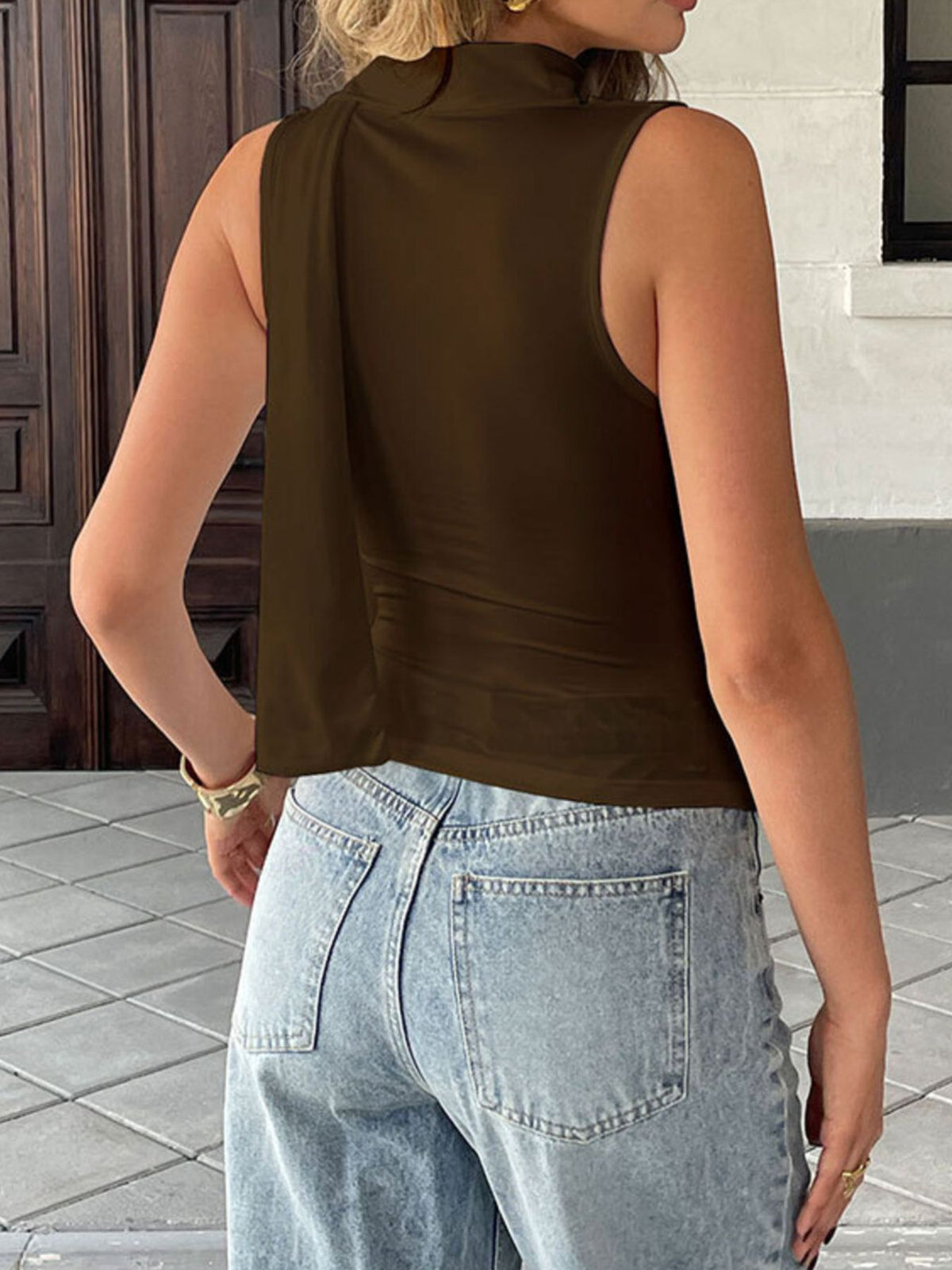 Cowl Neck Ruched Cami (19)
