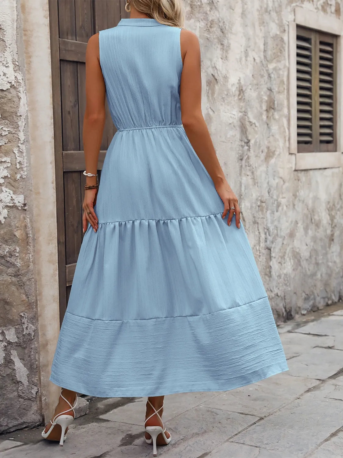 Notched Sleeveless Maxi Tank Dress (6)