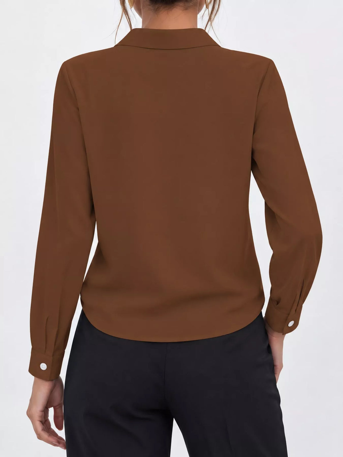 Long Sleeve Satin Blouse (51)