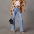 Casual Patchwork Wide Leg Jeans variant CJLS198617601AZ|CJLS198617602BY|CJLS198617603CX|CJLS198617604DW|CJLS198617606FU