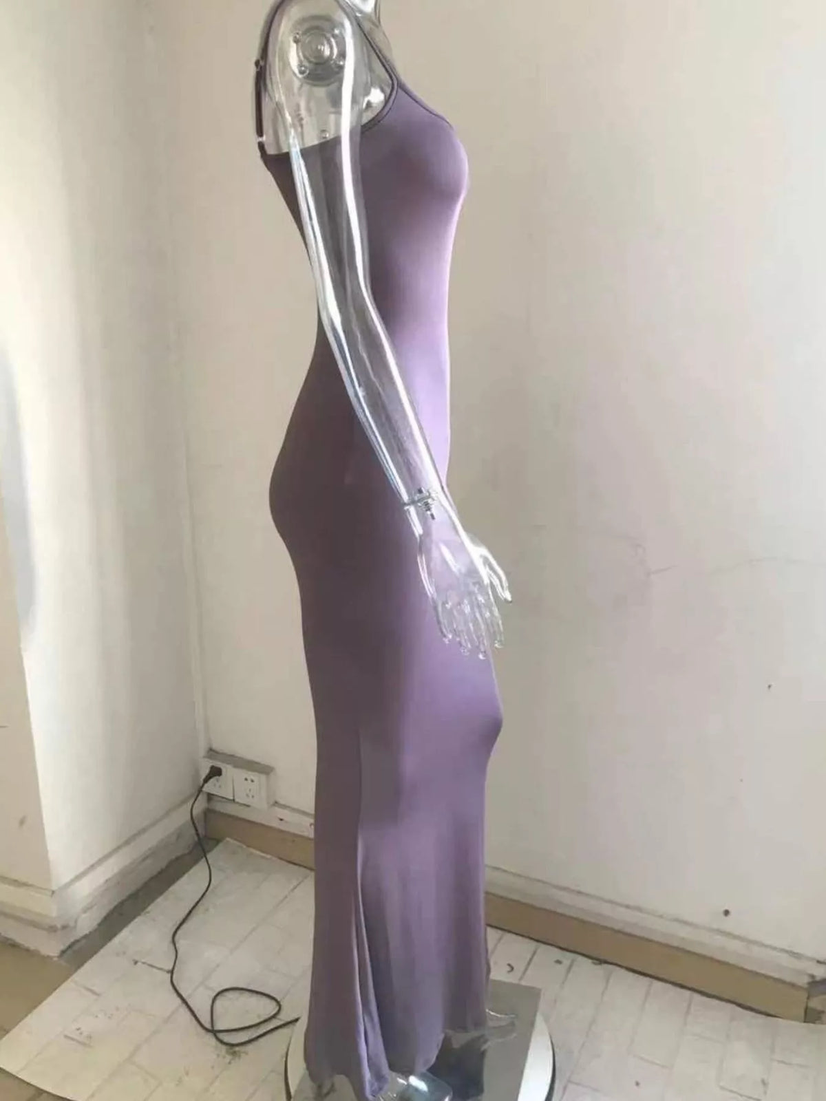 Spaghetti Strap Bodycon Maxi Dress (15)