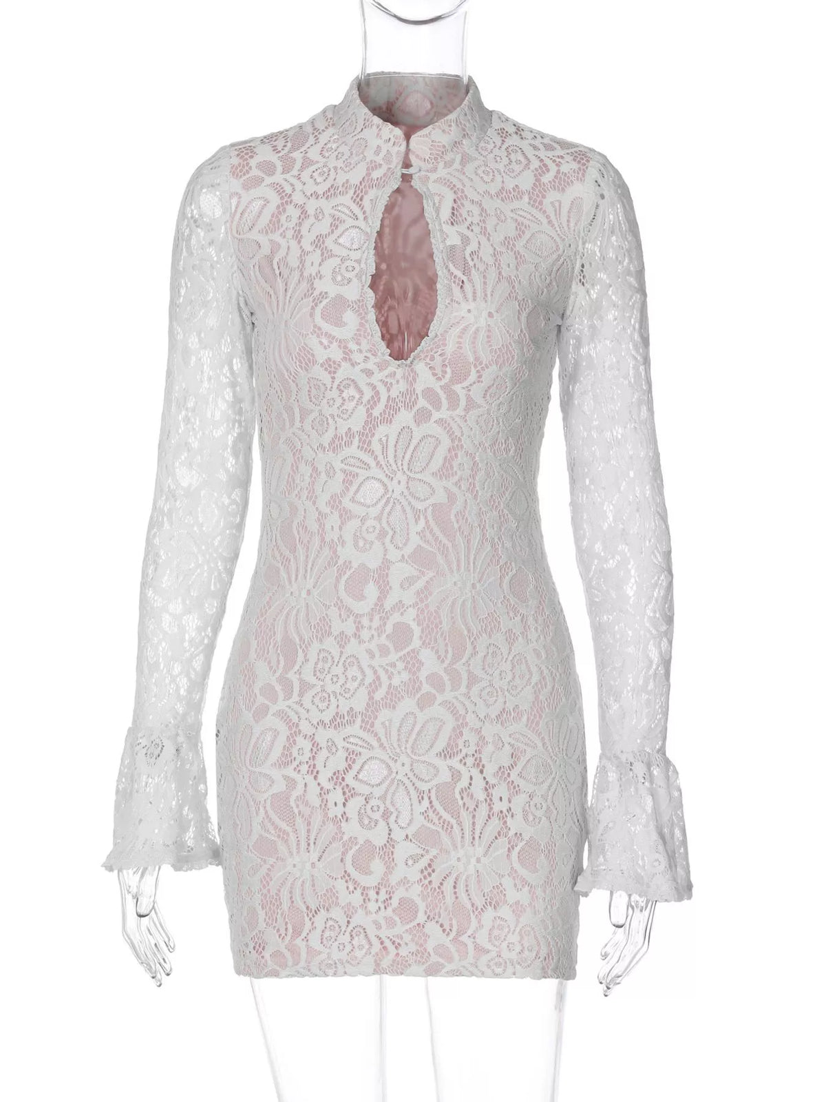 Lace Cutout Long Sleeve Mini Dress (17)