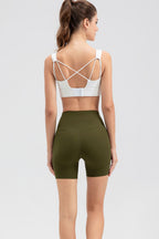 Wide Waistband Slim Fit Sports Shorts (6)