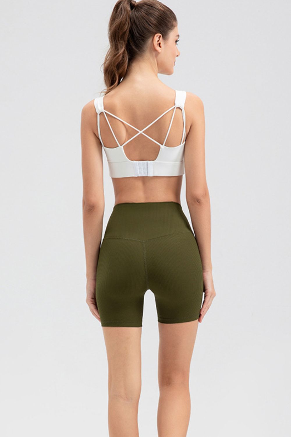 Wide Waistband Slim Fit Sports Shorts (6)