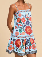 Floral Print Sleeveless Mini Dress (13)