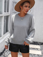 Lace Detail Cutout Long Sleeve Pullover Sweater (8)