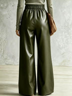 Criss-cross Wide Leg Pants (3)