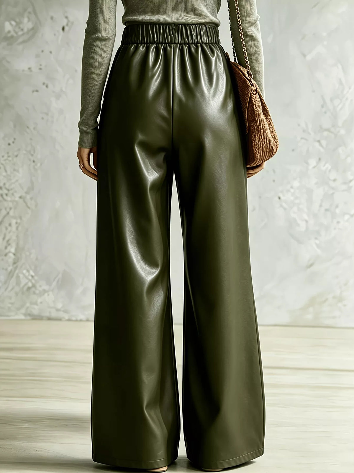 Criss-cross Wide Leg Pants (3)