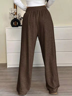 High-waisted Wide-leg Pants Drawstring (15)
