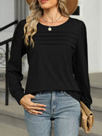 Long Sleeve Round Neck T-shirt (9)