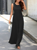 Sleeveless Flowy Maxi Dress (2)
