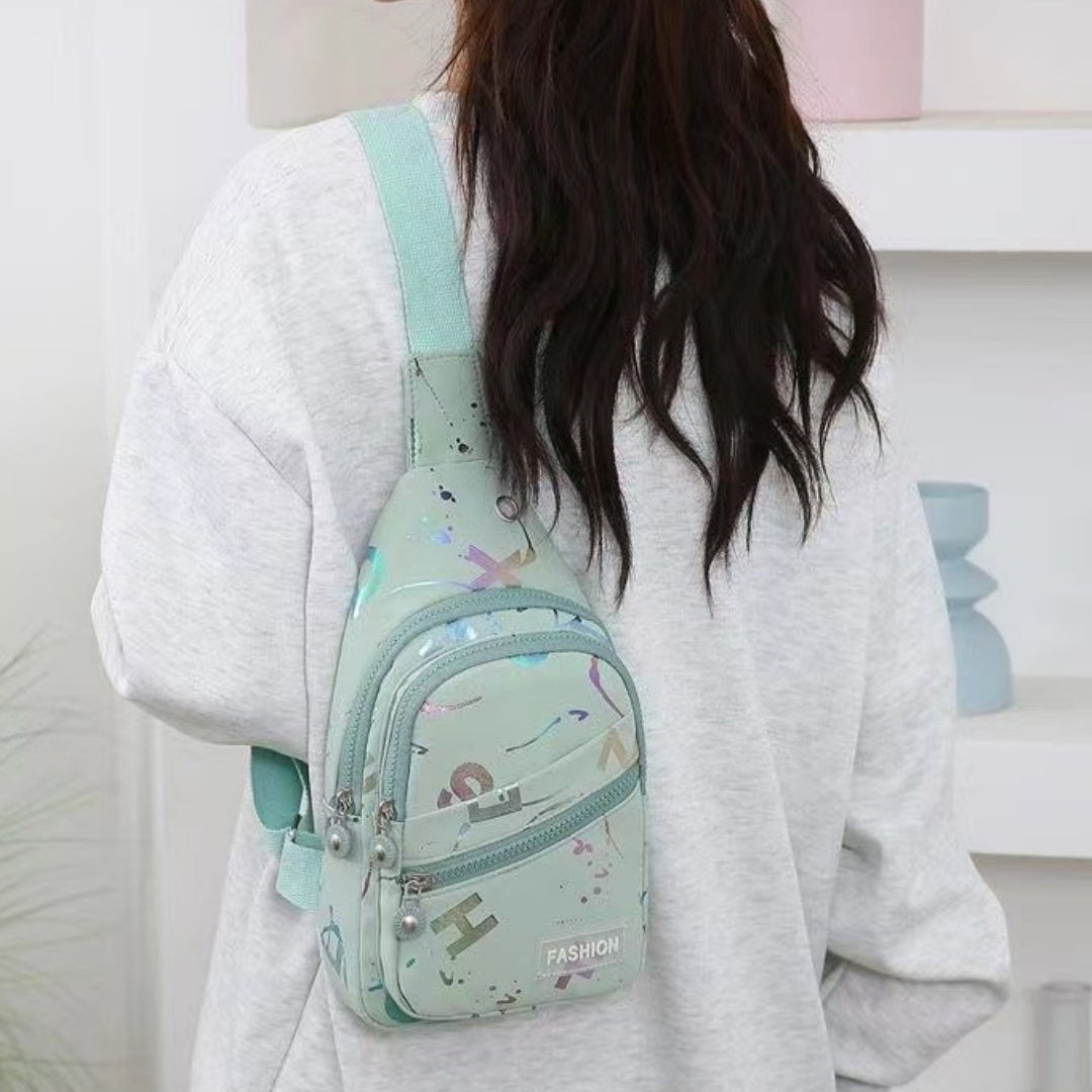 One-shoulder Crossbody Backpack Oxford Cloth Chest Bag photo 4