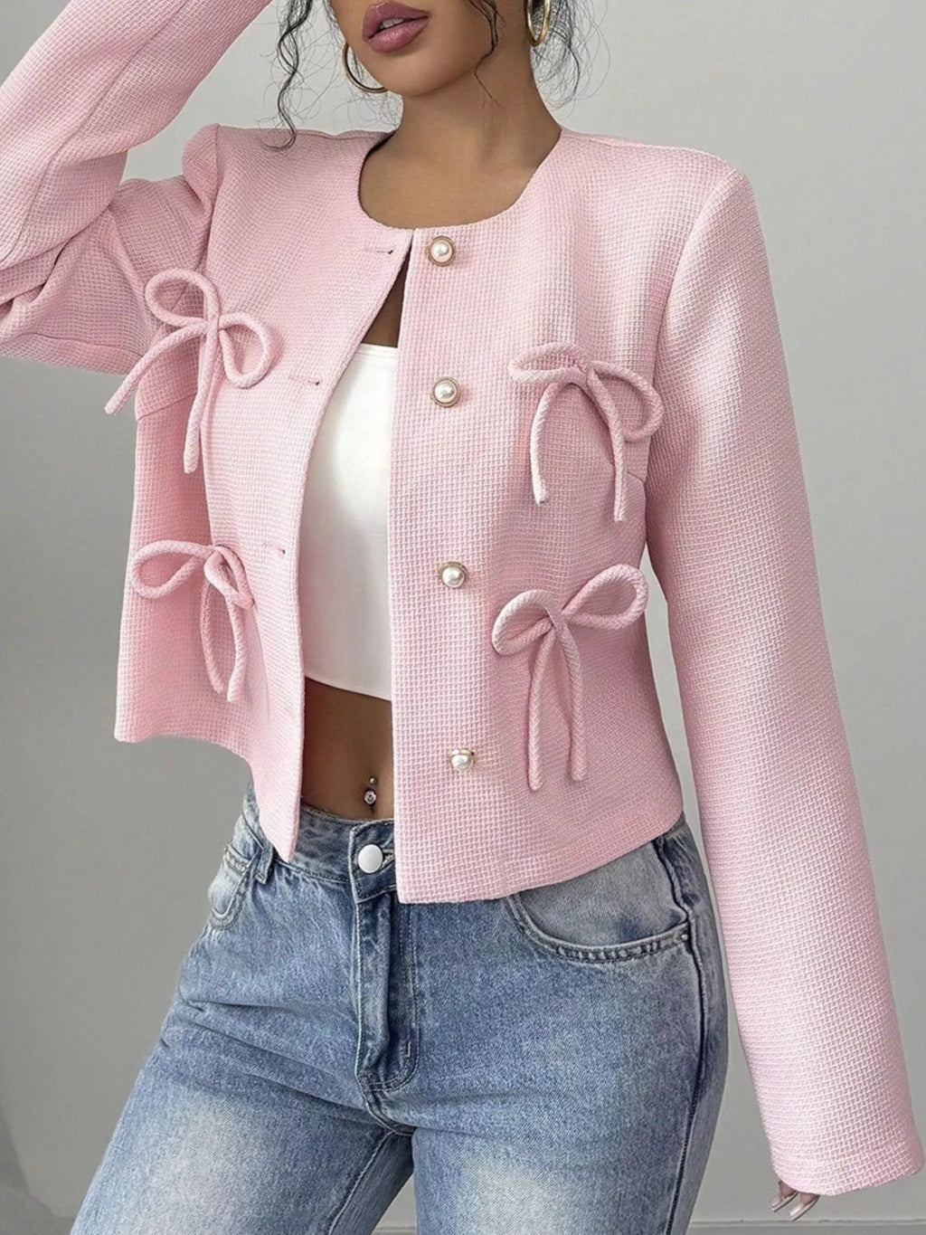Bow Detail Cropped Outerwear (24)