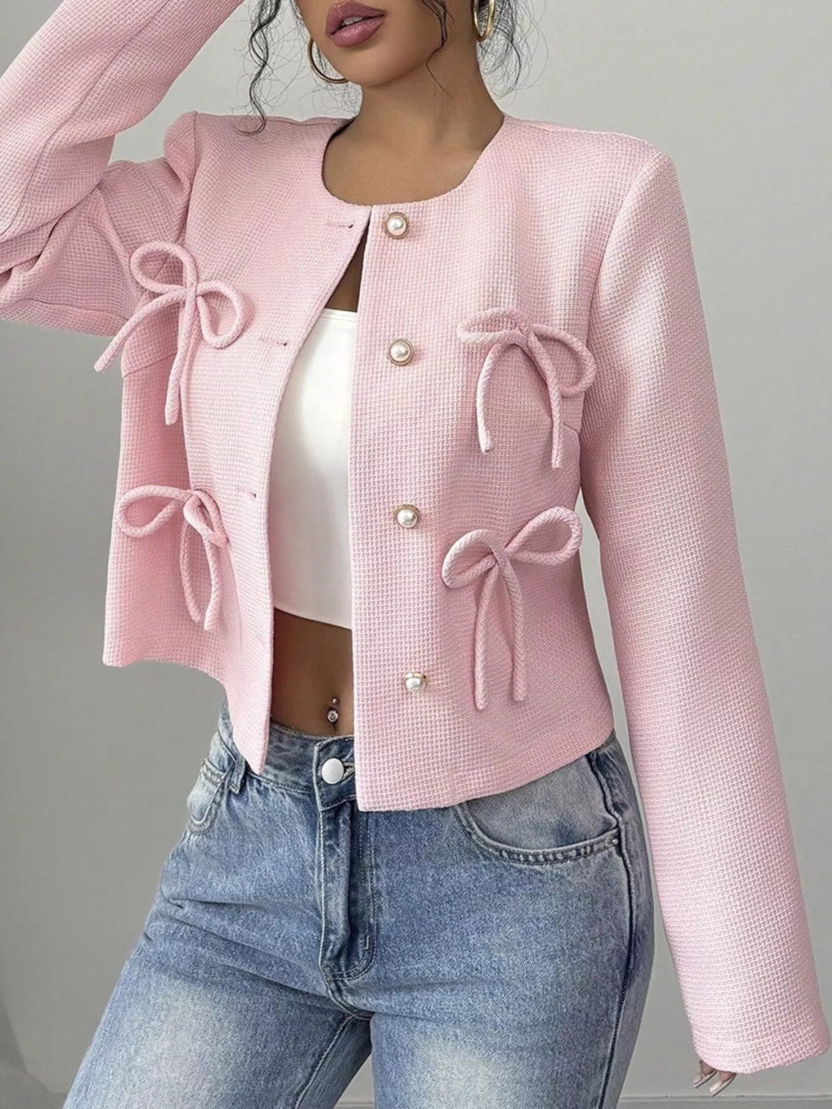 Bow Detail Cropped Outerwear (24)